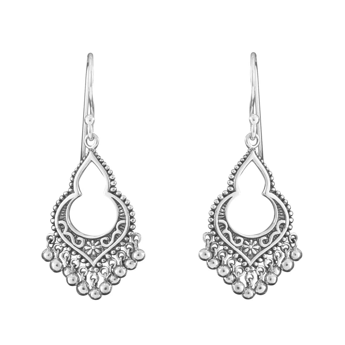 Sterling Silver Mahaweli Charm Earrings
