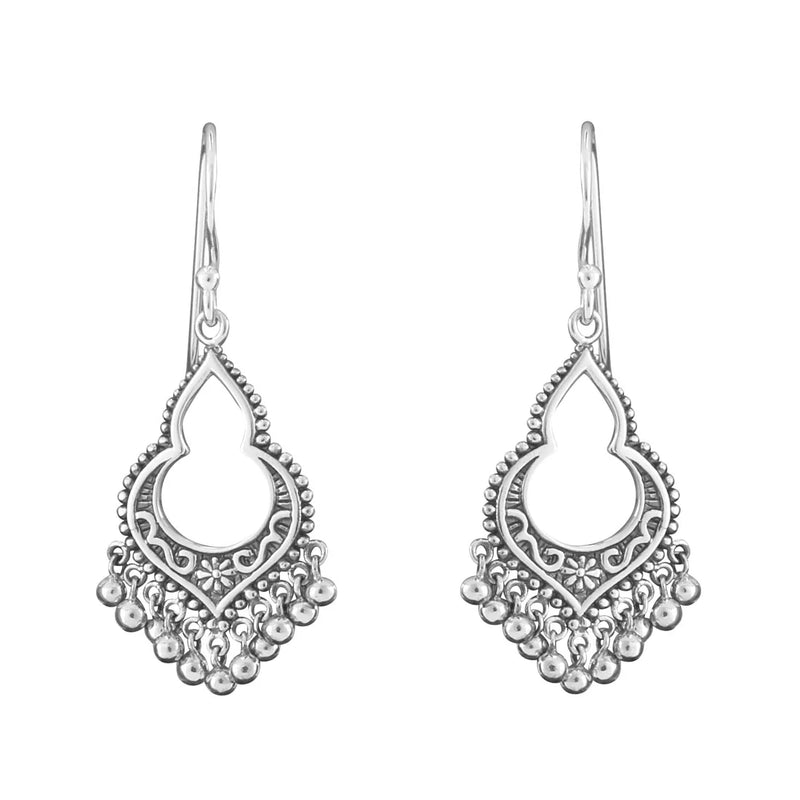 Sterling Silver Mahaweli Charm Earrings