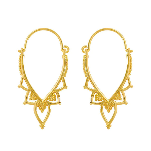 Love Lace Hoops Gold