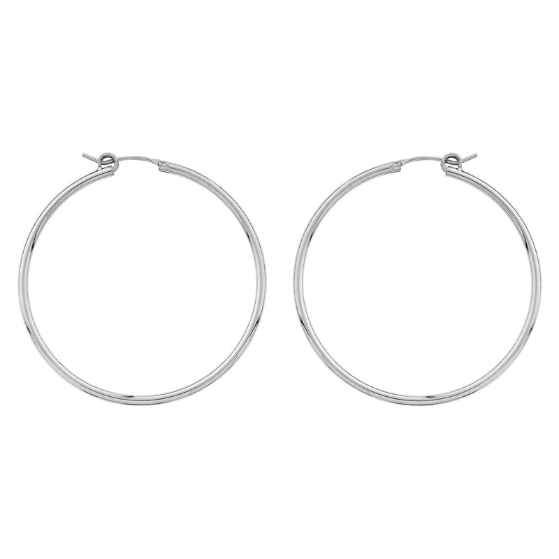 Sterling Silver Large Hoop Sleepers