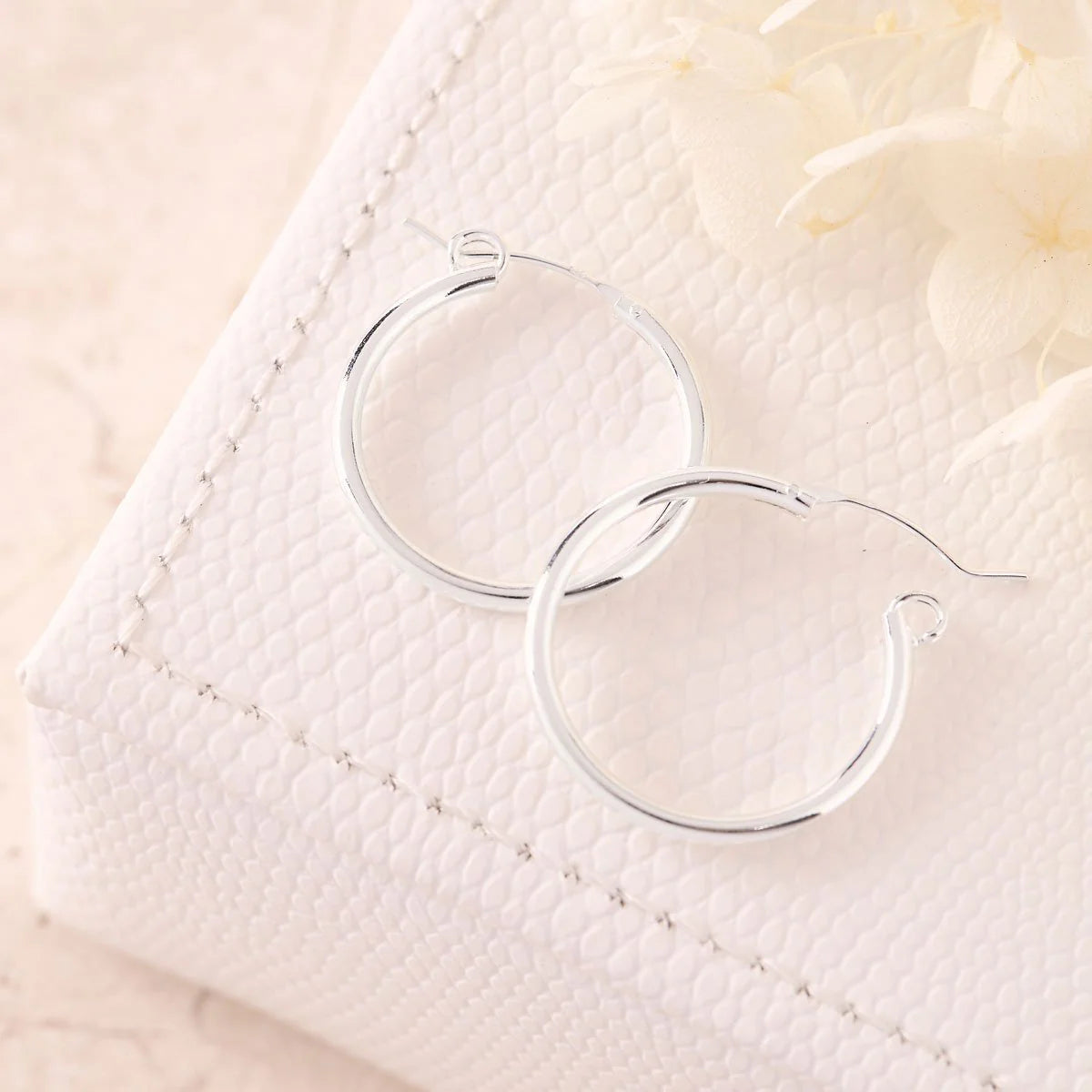 Sterling Silver Hoop Sleepers