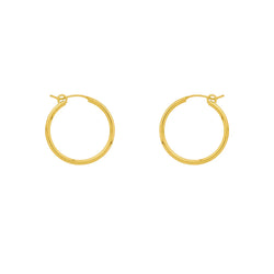 Sterling Silver Hoop Sleepers Gold