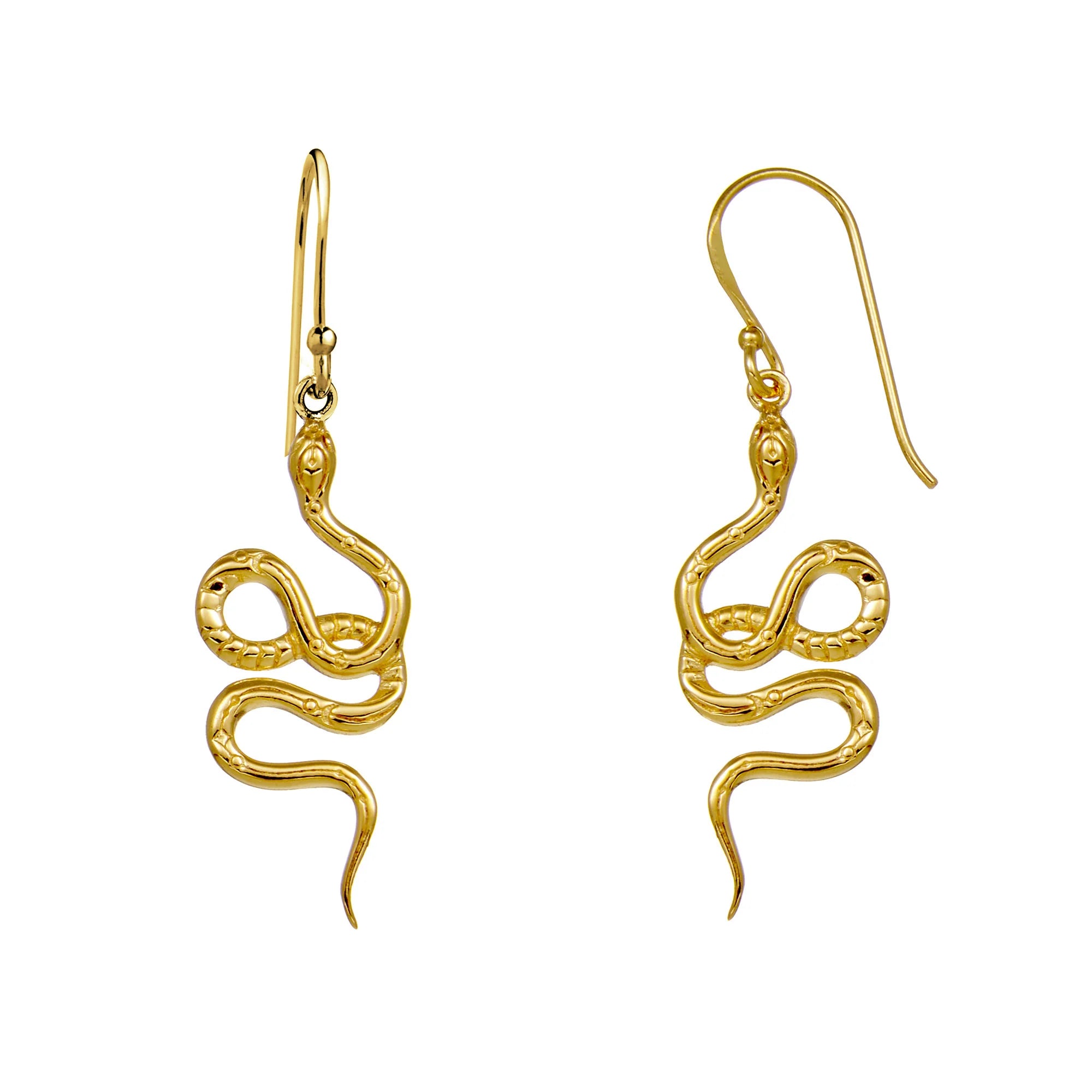 Serpent Earrings Gold