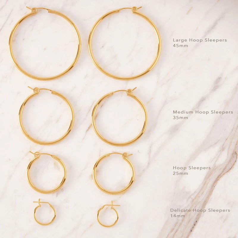 Medium Hoop Sleepers Gold