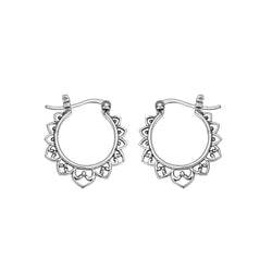 Sterling Silver Agni Hoops Small