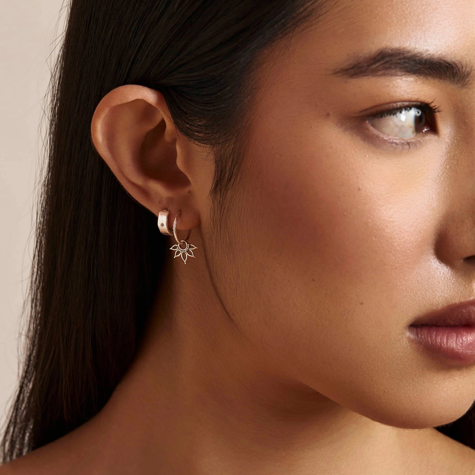 Sterling Silver Eden Huggies