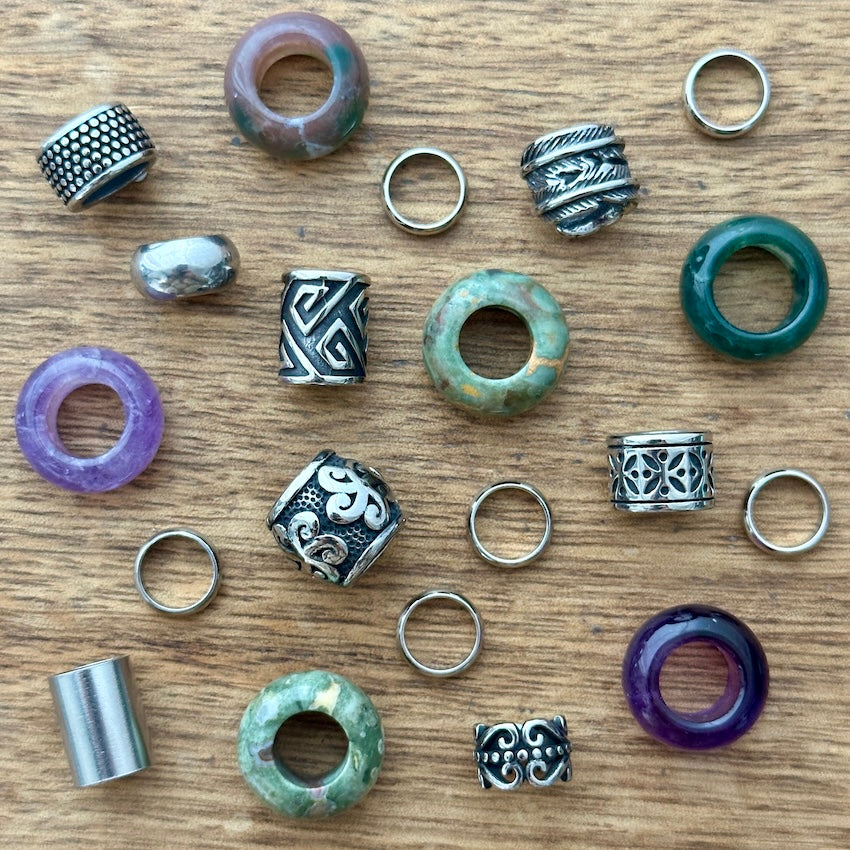 Magical Forest Dreadlock Beads | Set Of 20