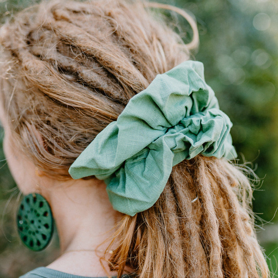 Linen Spiralock Scrunchies