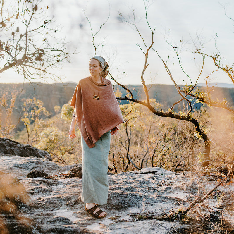 Linen Skirt | Mountain Moss