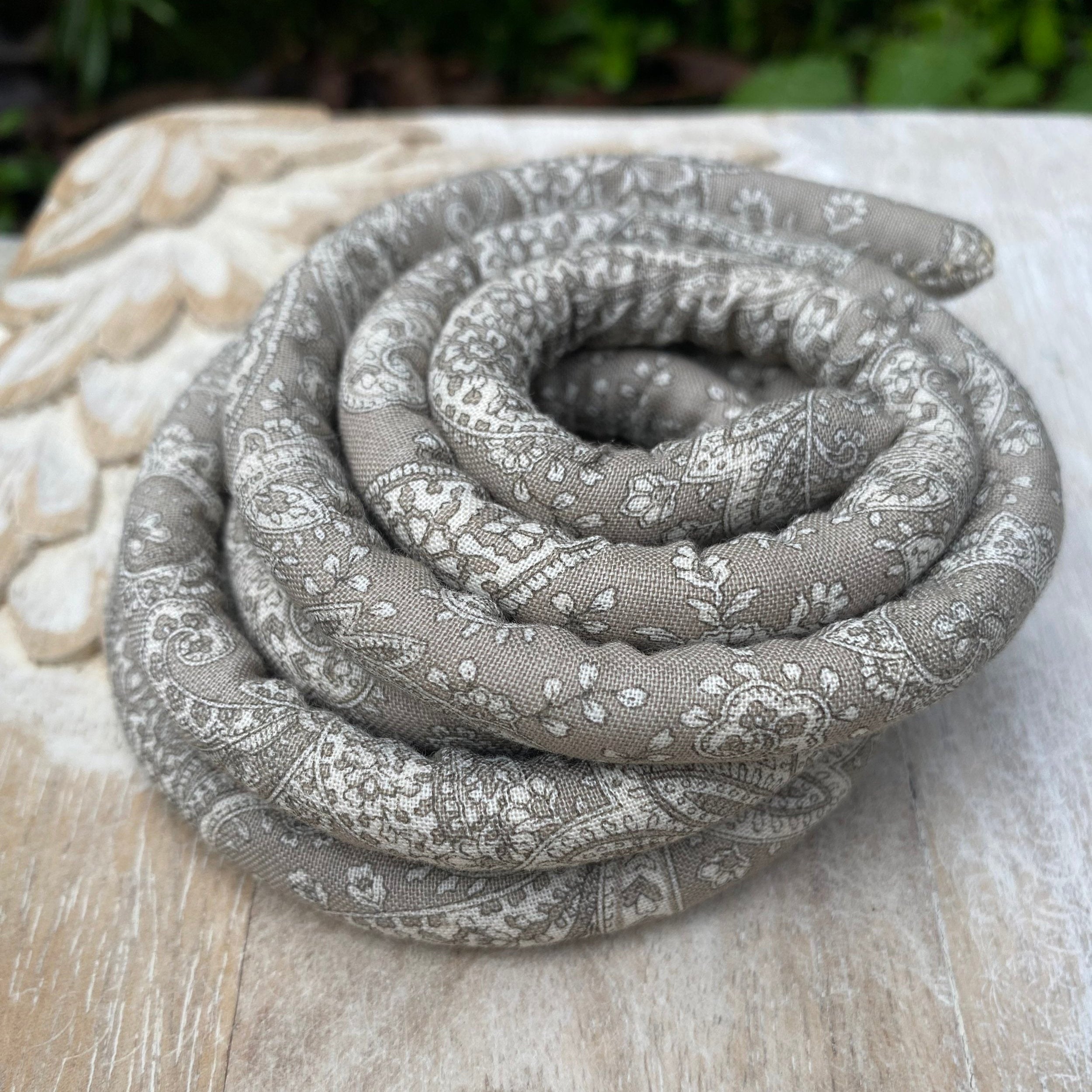 Beige Paisley Vegan Spiralocks