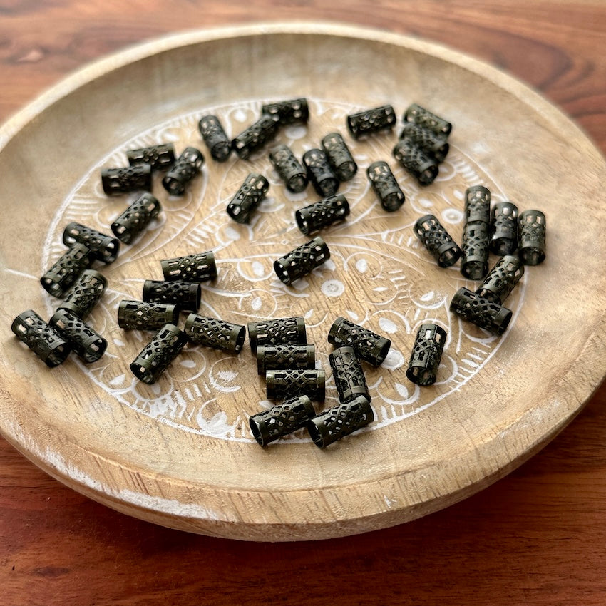 Small Black Filigree Cuffs | Set Of 40