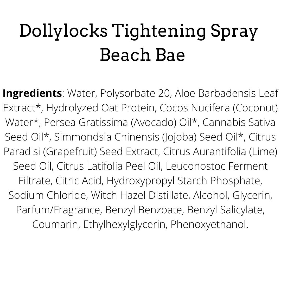 Dollylocks Tightening Spray | Coconut Lime | Beach Bae