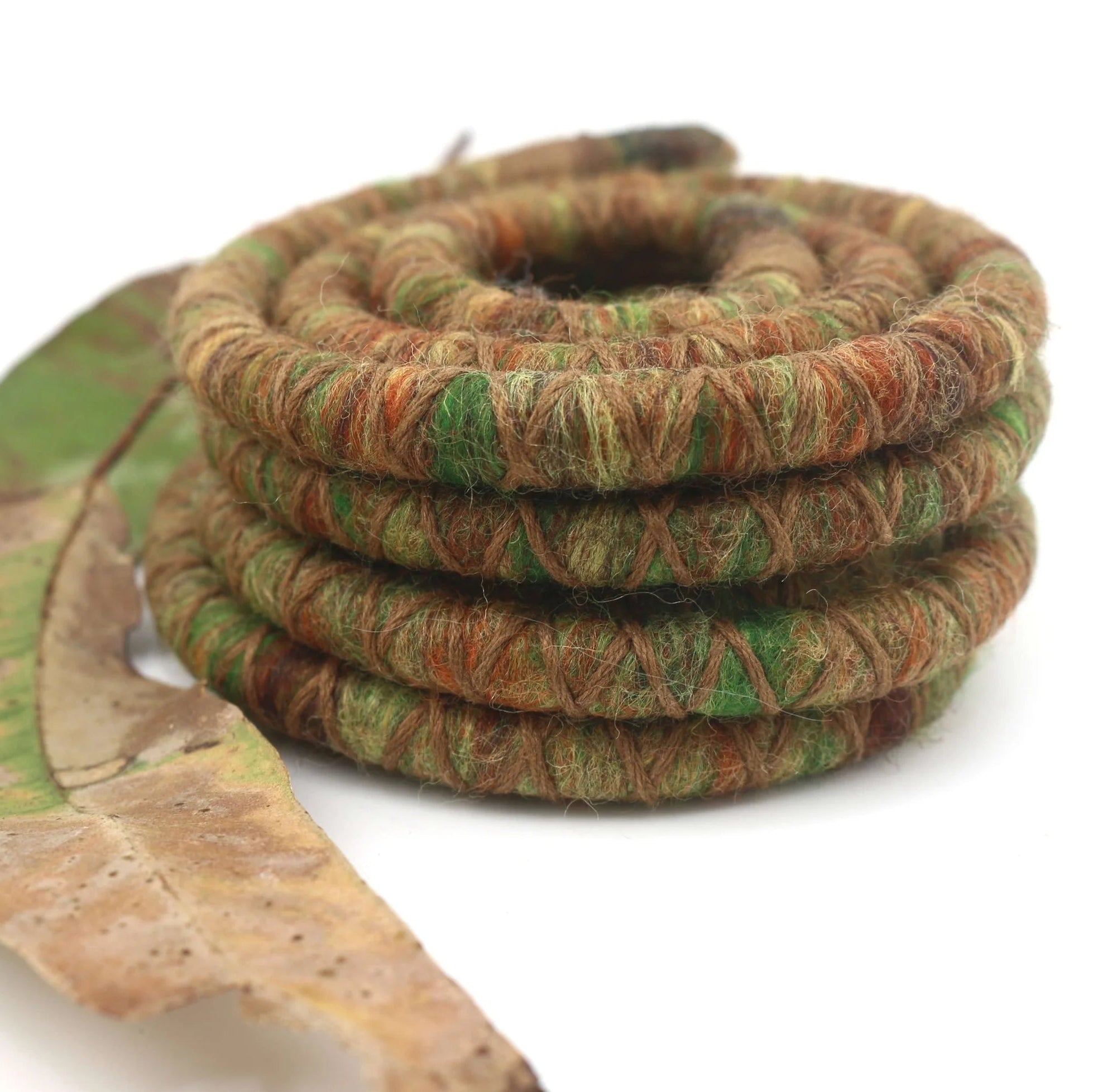 Forest Wool Felt Spiralocks