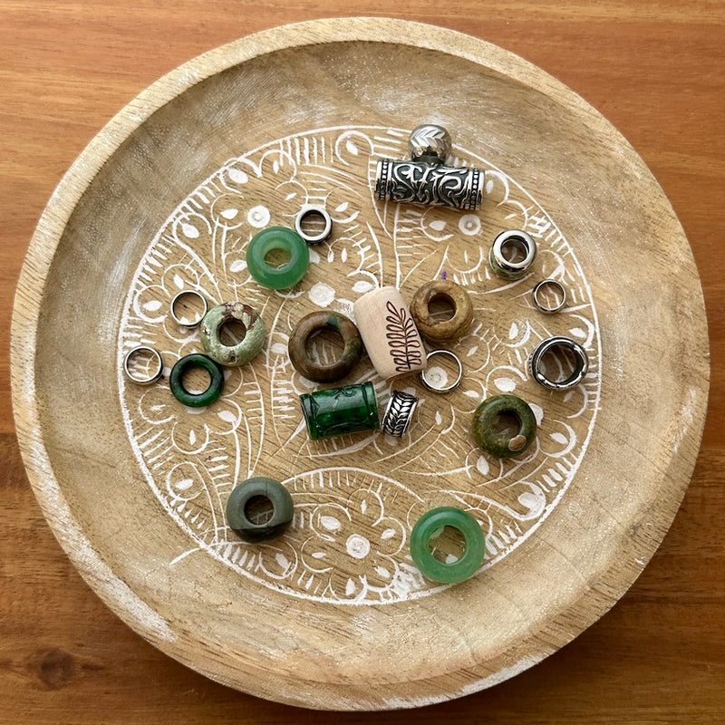 Emerald Forest | Limited Edition Dreadlock Beads | Set Of 20