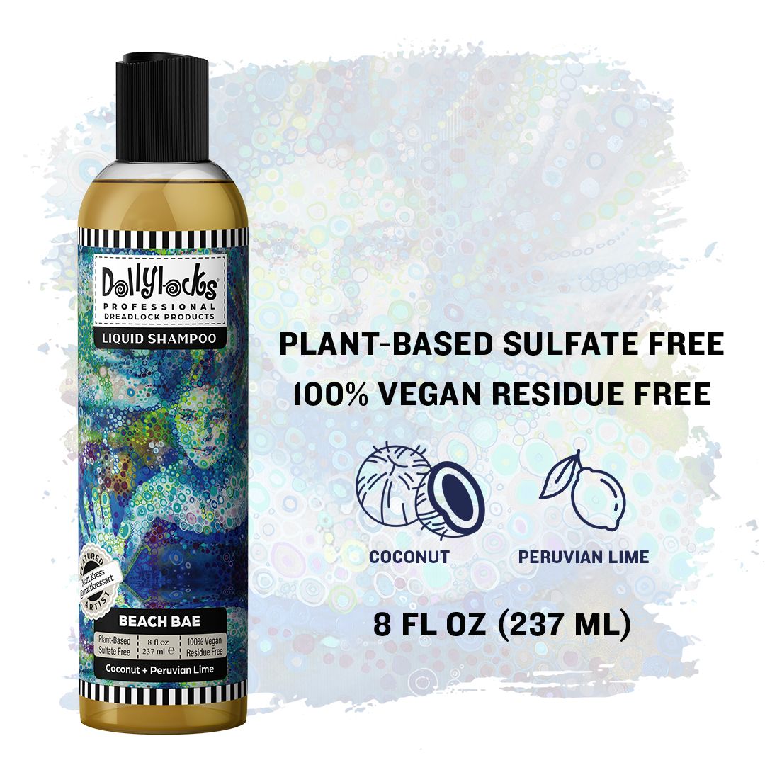 Dollylocks Liquid Shampoo | Coconut Lime | Beach Bae