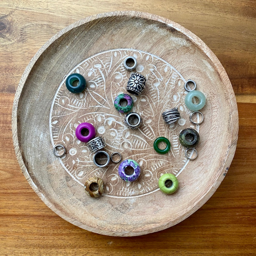 Fairy Garden Dreadlock Beads | Set of 20