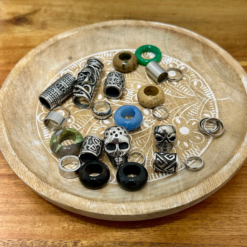 Skull Dreadlock Beads | Set of 26