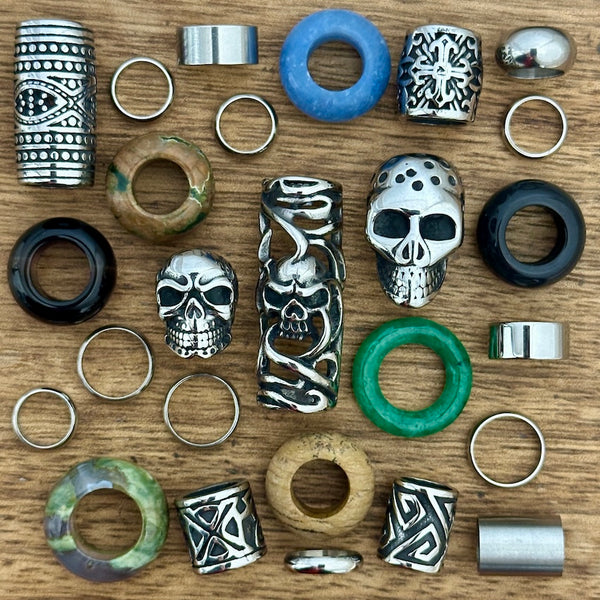 Skull Dreadlock Beads | Set of 26