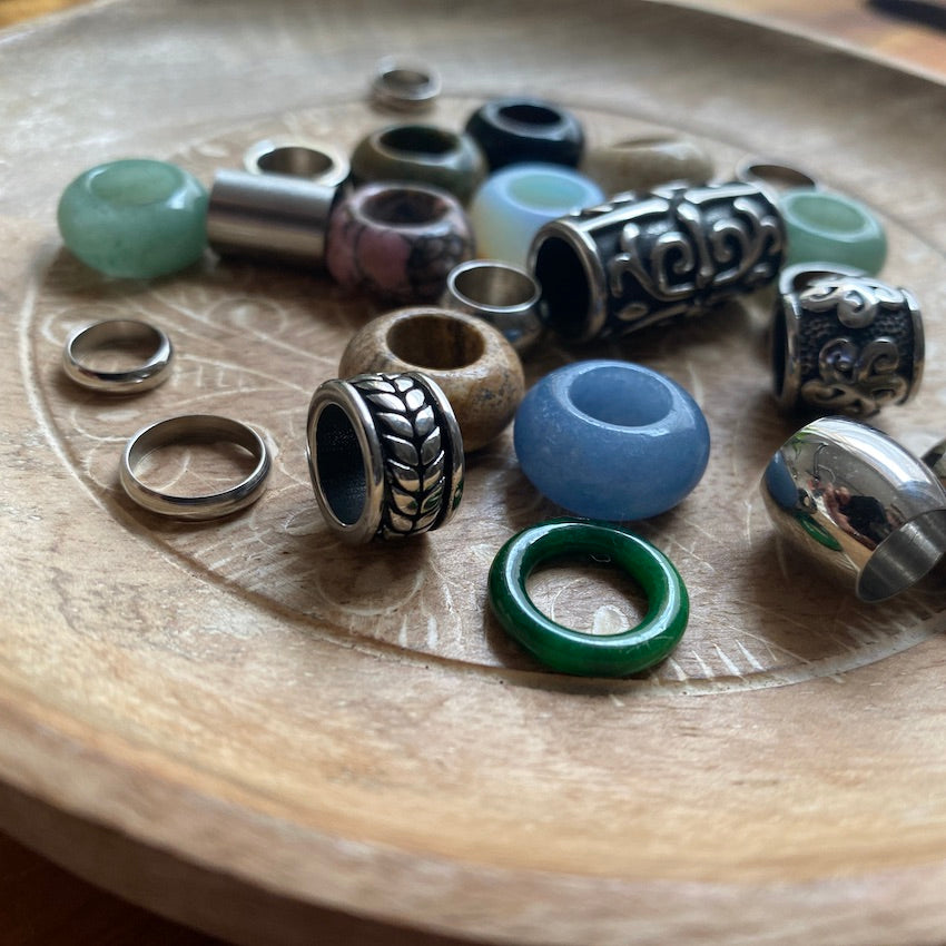 Woodland Dreadlock Beads | Set Of 25