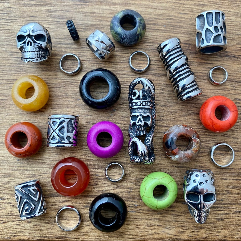 Halloween Dreadlock Beads | Set of 25