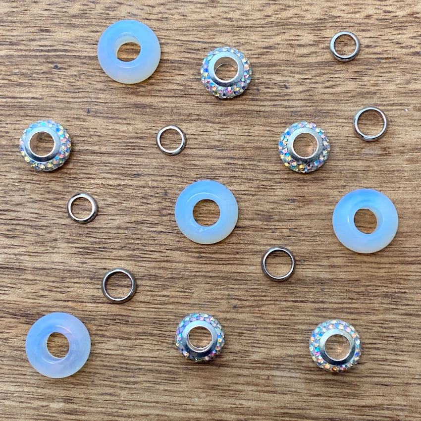 Bejeweled Dreadlock Beads | Set of 15