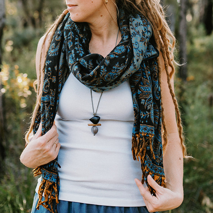 Paisley Scarf - Midnight Coast