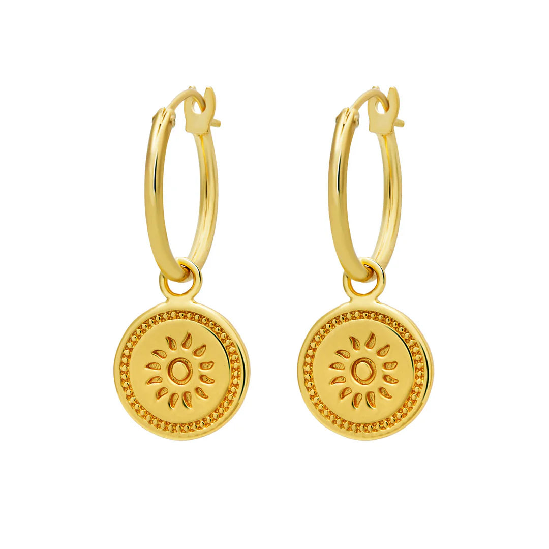 Gold Solstice Hoops