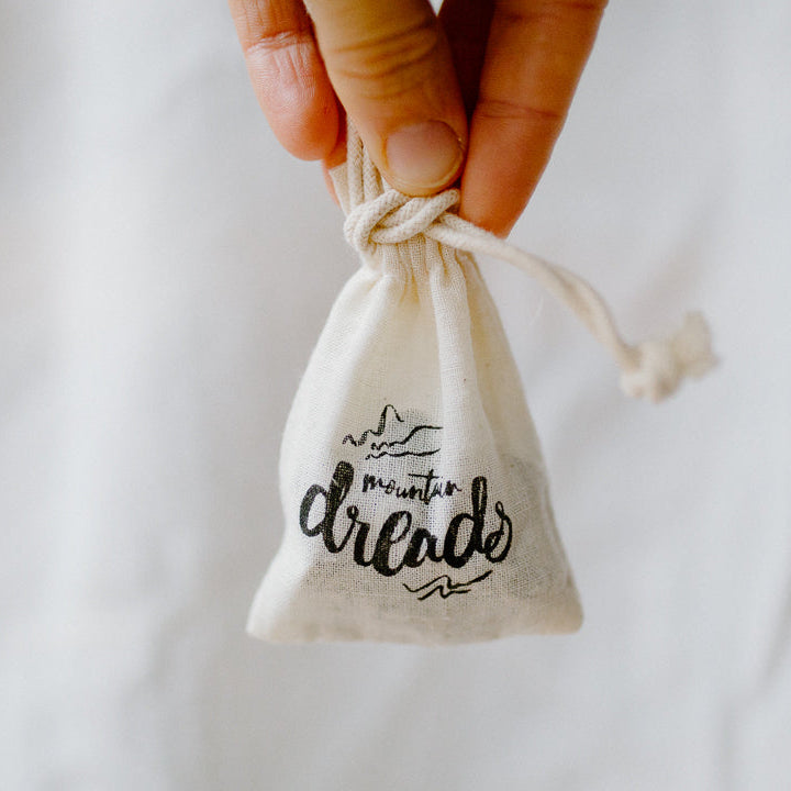 Large Black Dreadlock Beads | Set Of 15