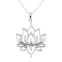 Sterling Silver | Blossoming Lotus Necklace