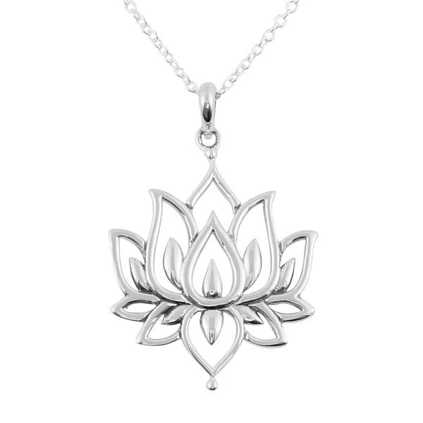 Sterling Silver | Blossoming Lotus Necklace