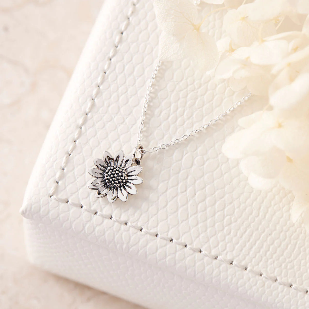 Sterling Silver | Blossoming Sunflower Necklace