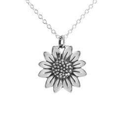 Sterling Silver | Blossoming Sunflower Necklace
