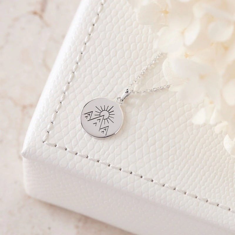 Sterling Silver | Under the Moon Phases Necklace