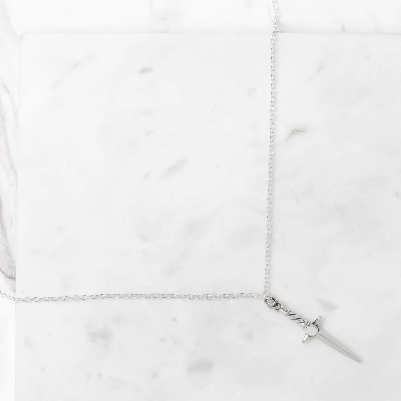 Sterling Silver | Cosmic Dagger Necklace