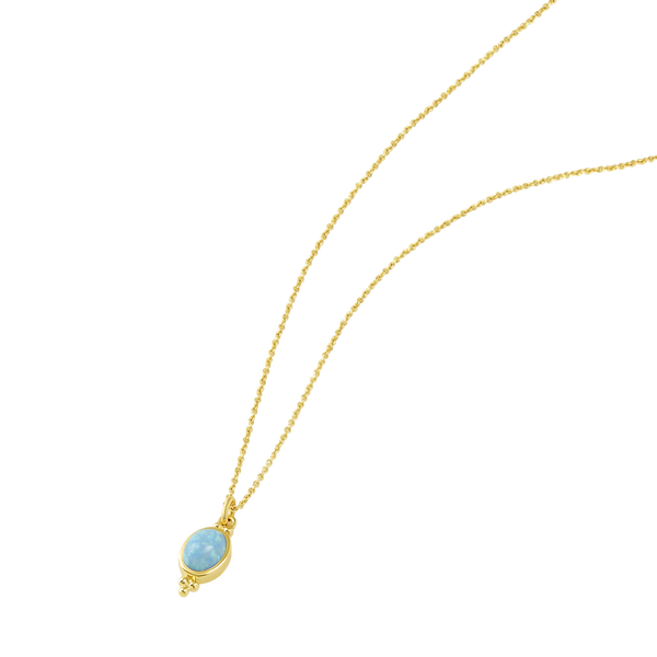 Moon Song Opal Necklace Gold