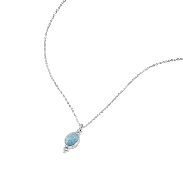 Sterling Silver | Moon Song Opal Necklace