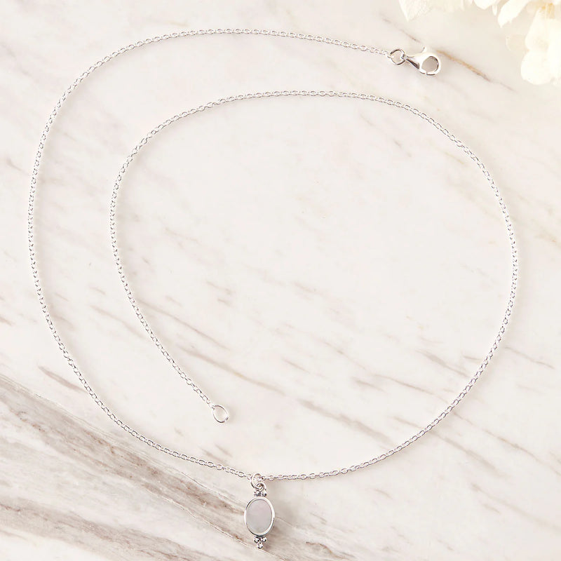 Sterling Silver | Moon Song Shell Necklace