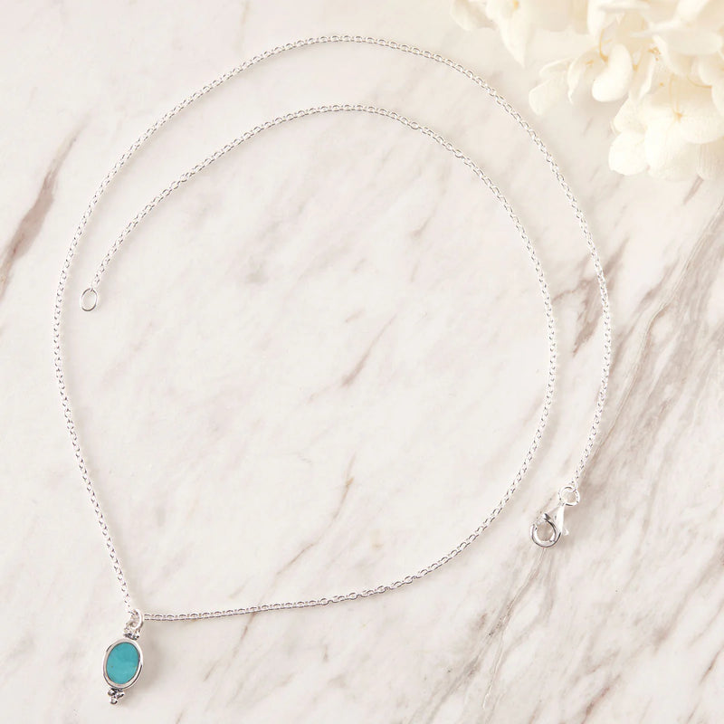 Sterling Silver | Moon Song Turquoise Necklace