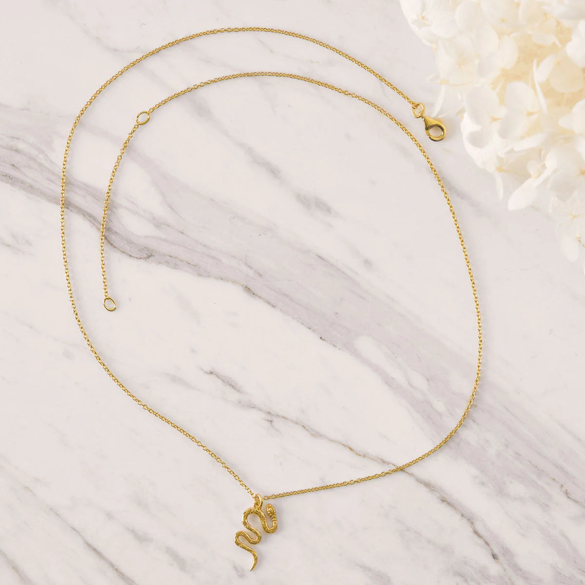 Mystic Serpent Necklace Gold