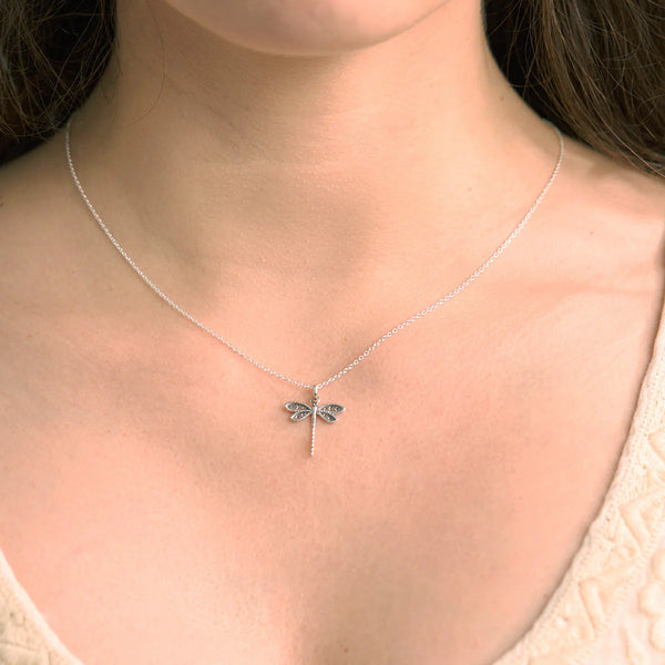 Sterling Silver | Wild Dragonfly Necklace