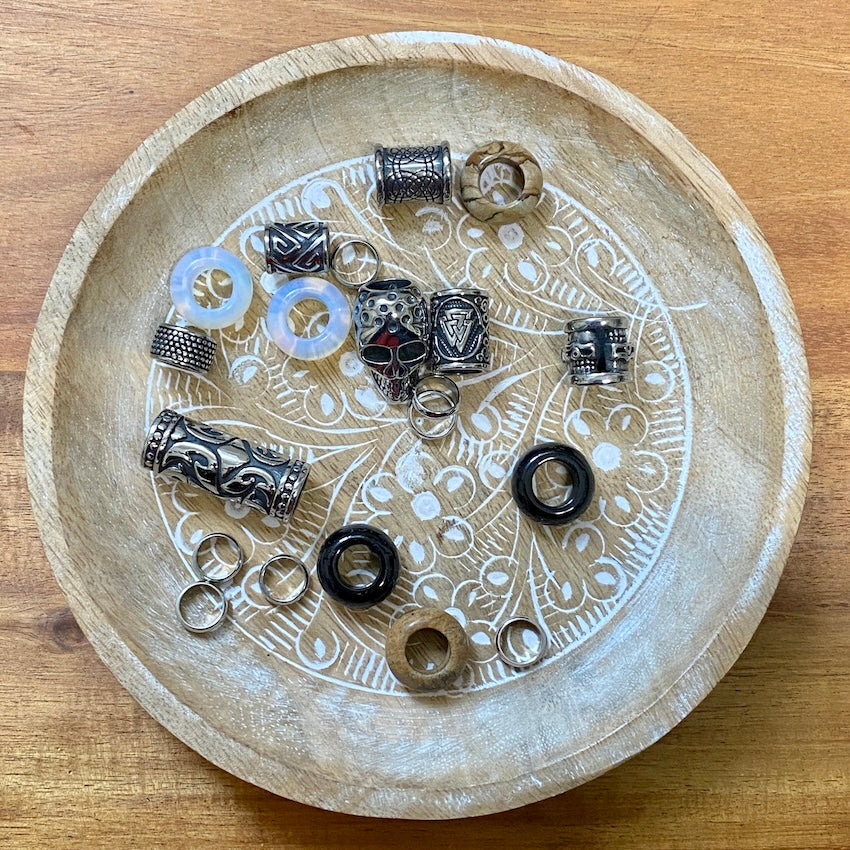 Raven Oak | Dreadlock Beads | Set Of 20