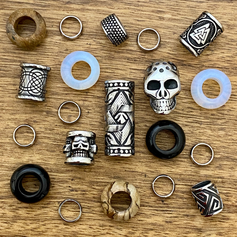 Raven Oak | Dreadlock Beads | Set Of 20