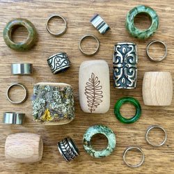 OOAK Large Dreadlock Beads | Set Of 20