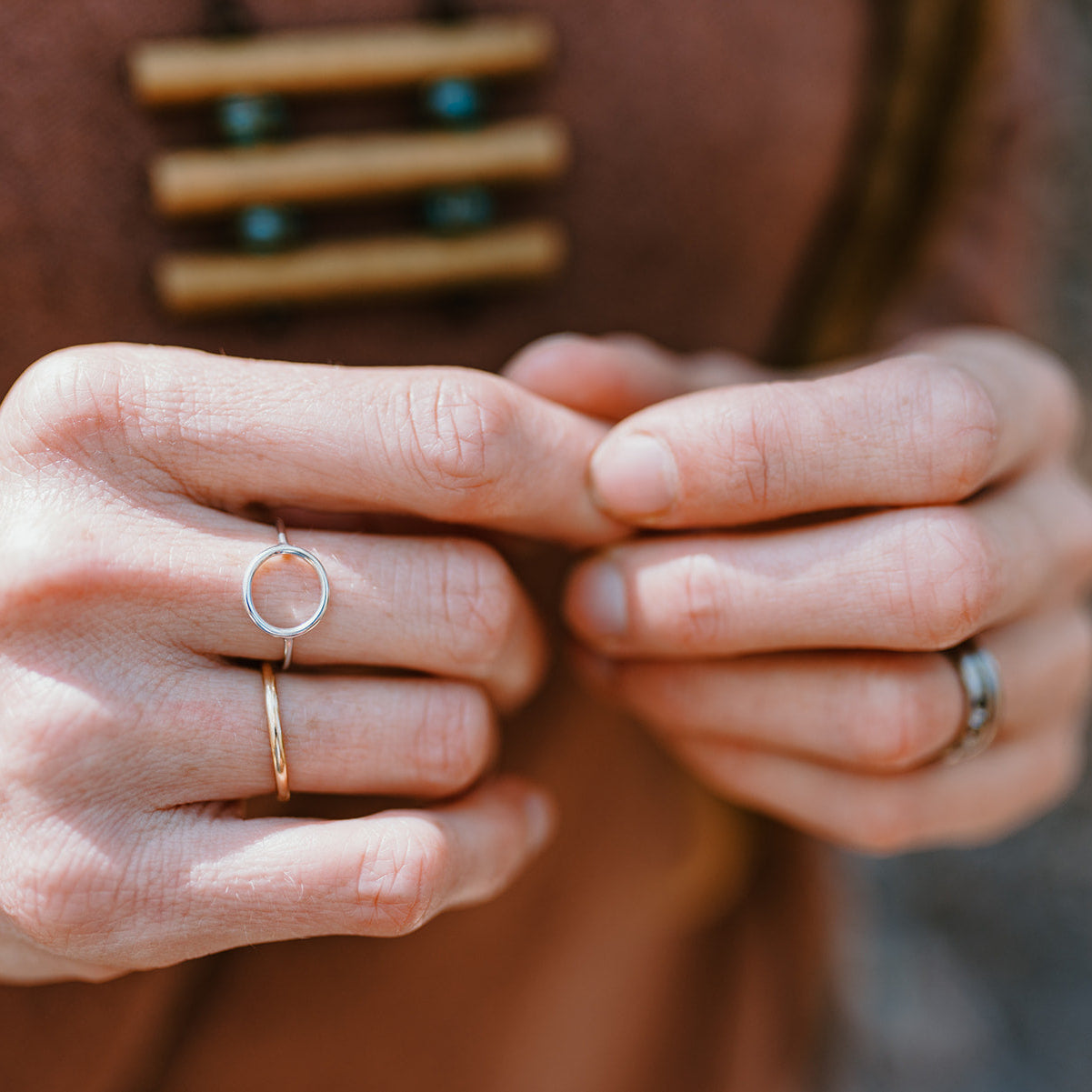 Sterling Silver Circle Ring