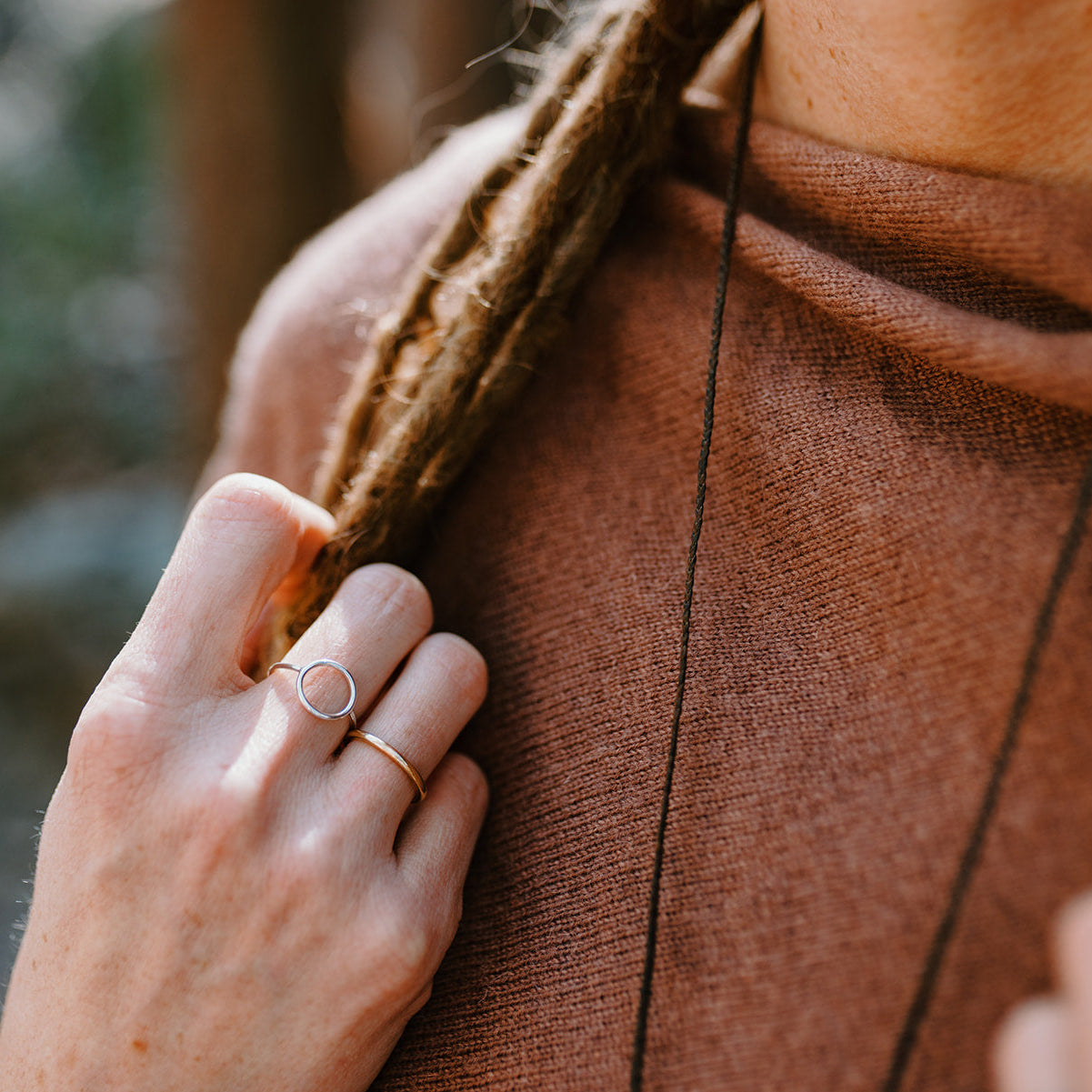 Sterling Silver Circle Ring