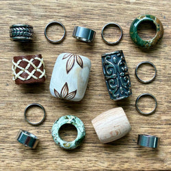 Earthy Dreadlock Beads | Set Of 15