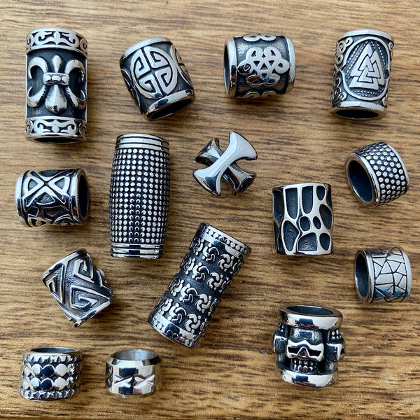 Stainless Steel Skull Beads  Set Of 5 – Mountain Dreads