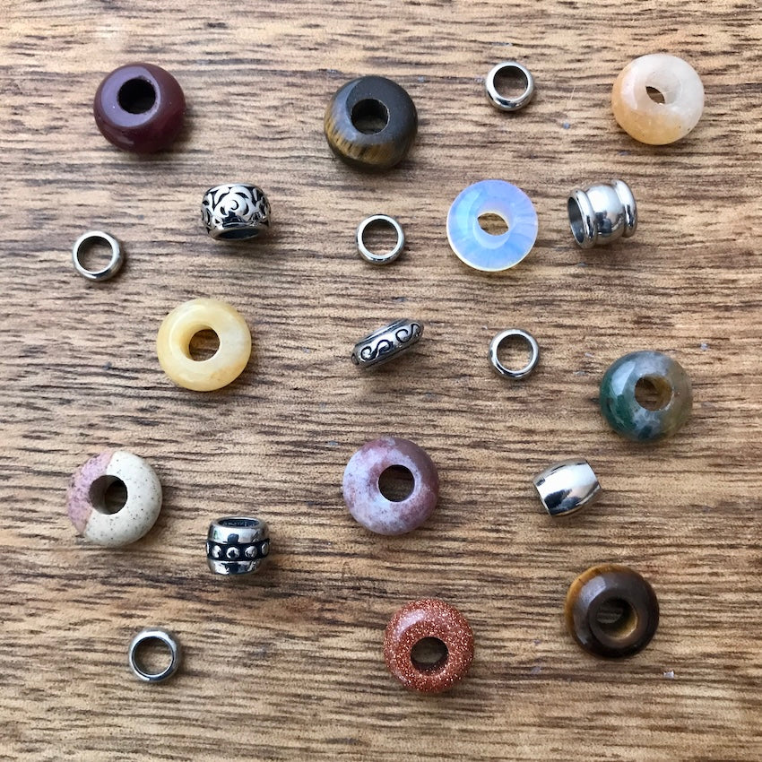 Ochre Micro Dreadlock Beads | Set Of 20