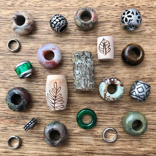 One Of A Kind Dreadlock Beads, Unique Dread Beads