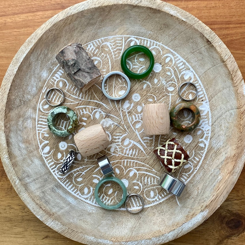 Large Dreadlock Beads, set of 15 (view 2) - Mountain Dreads